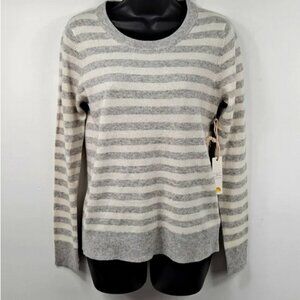 Striped C&C California 100% Cashmere Long Sleeve Sweater (NWT)